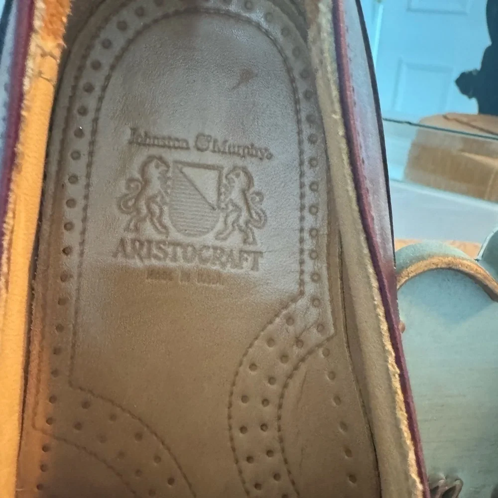 Johnston & Murphy Burgundy Aristocraft Shoes  US 9.5